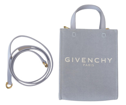 Mini Shoulder Bag by Givenchy for men in coated canvas blue & white features a statuesque silhouette, showcasing a secure and statuesque with versatile shoulder-strap, handle & adjustable-strap for a statuesque finish.