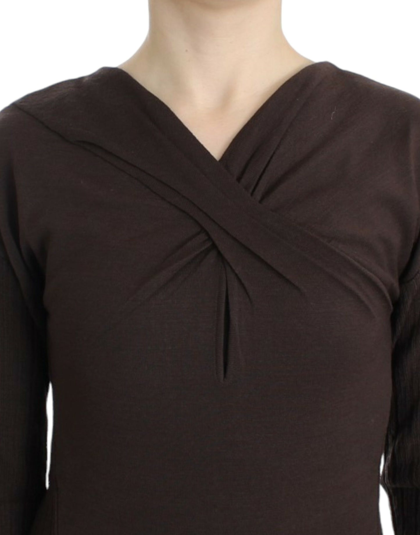 Cavalli Women's Brown knitted wool sweater