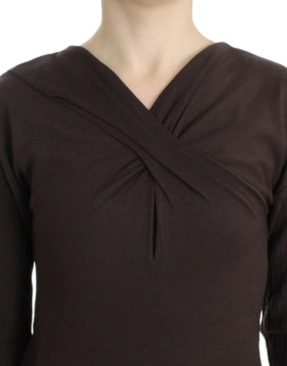 Cavalli Women's Brown knitted wool sweater