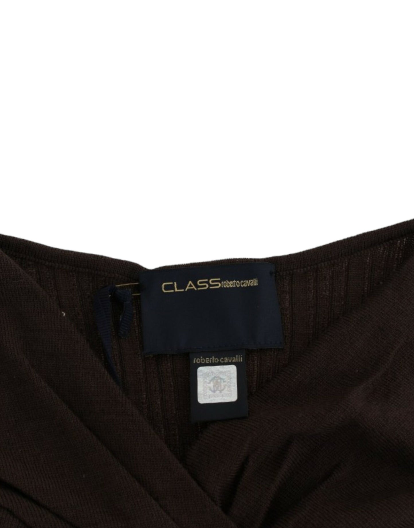 Cavalli Women's Brown knitted wool sweater