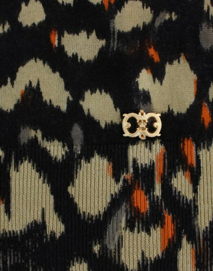 Cavalli Women's Multicolor v-neck wool jumper