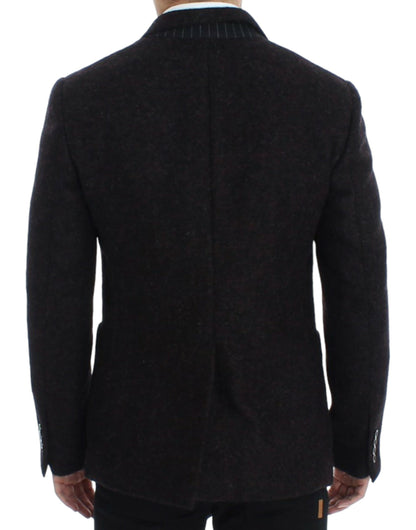 Dolce & Gabbana Men's Bordeaux alpaga two button blazer