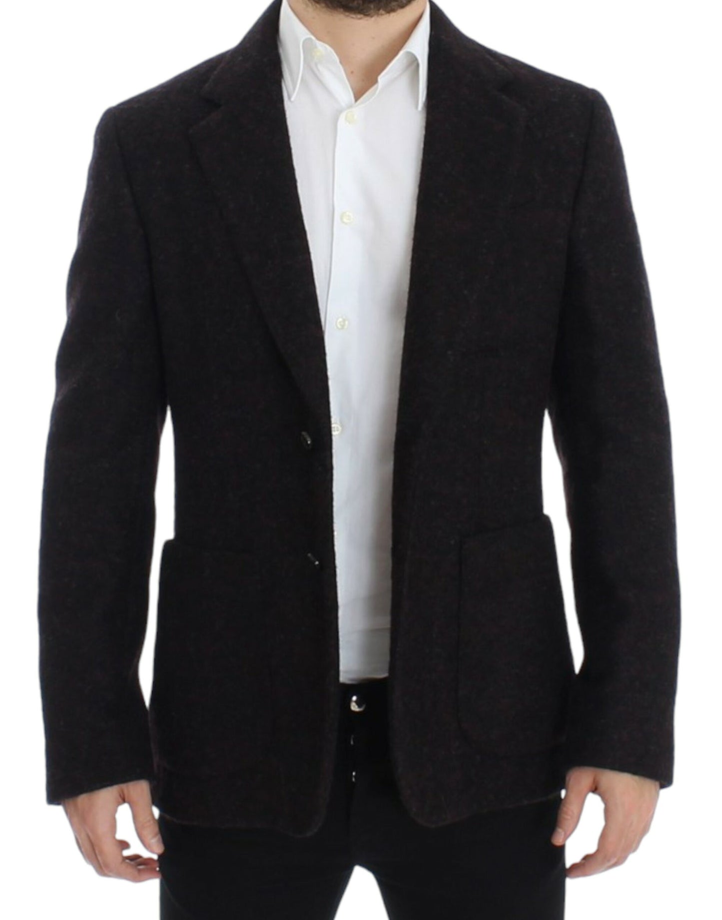 Dolce & Gabbana Men's Bordeaux alpaga two button blazer