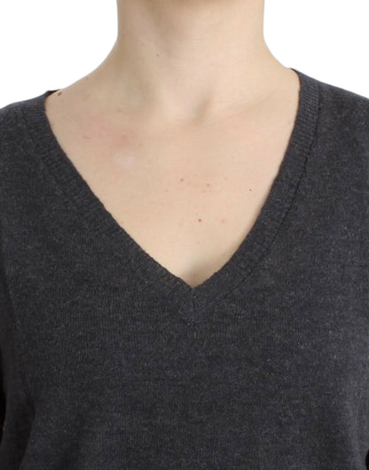 Costume National Women's Grey short sleeved sweater