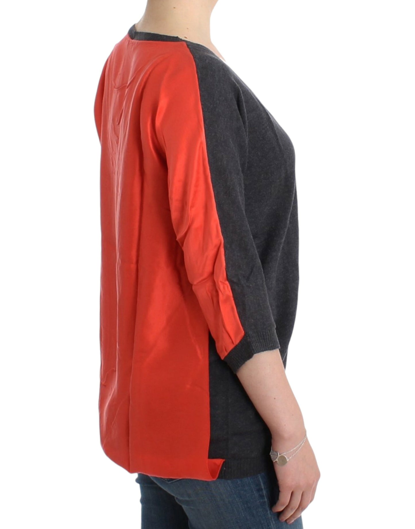 Costume National Women's Grey short sleeved sweater