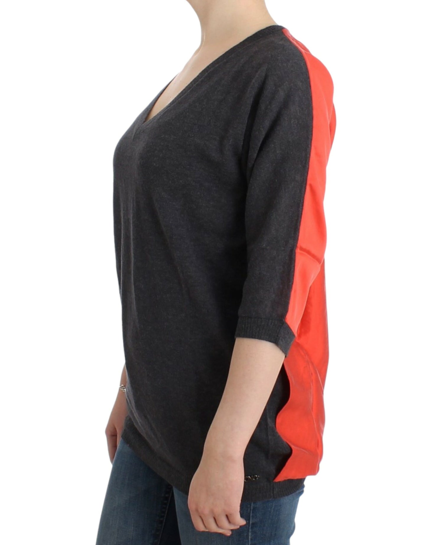Costume National Women's Grey short sleeved sweater
