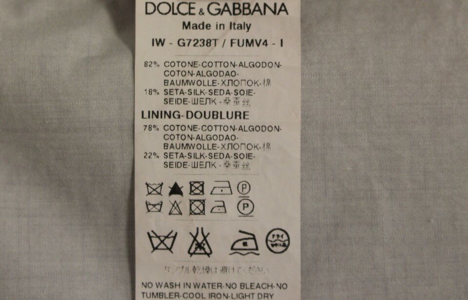 Dolce & Gabbana Men's Single Breasted Cotton & Silk Vest - Beige