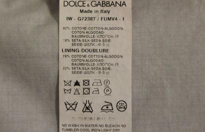 Dolce & Gabbana Men's Single Breasted Cotton & Silk Vest - Beige