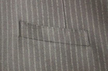 Dolce & Gabbana Men's Single Breasted Wool Vest - Black Striped