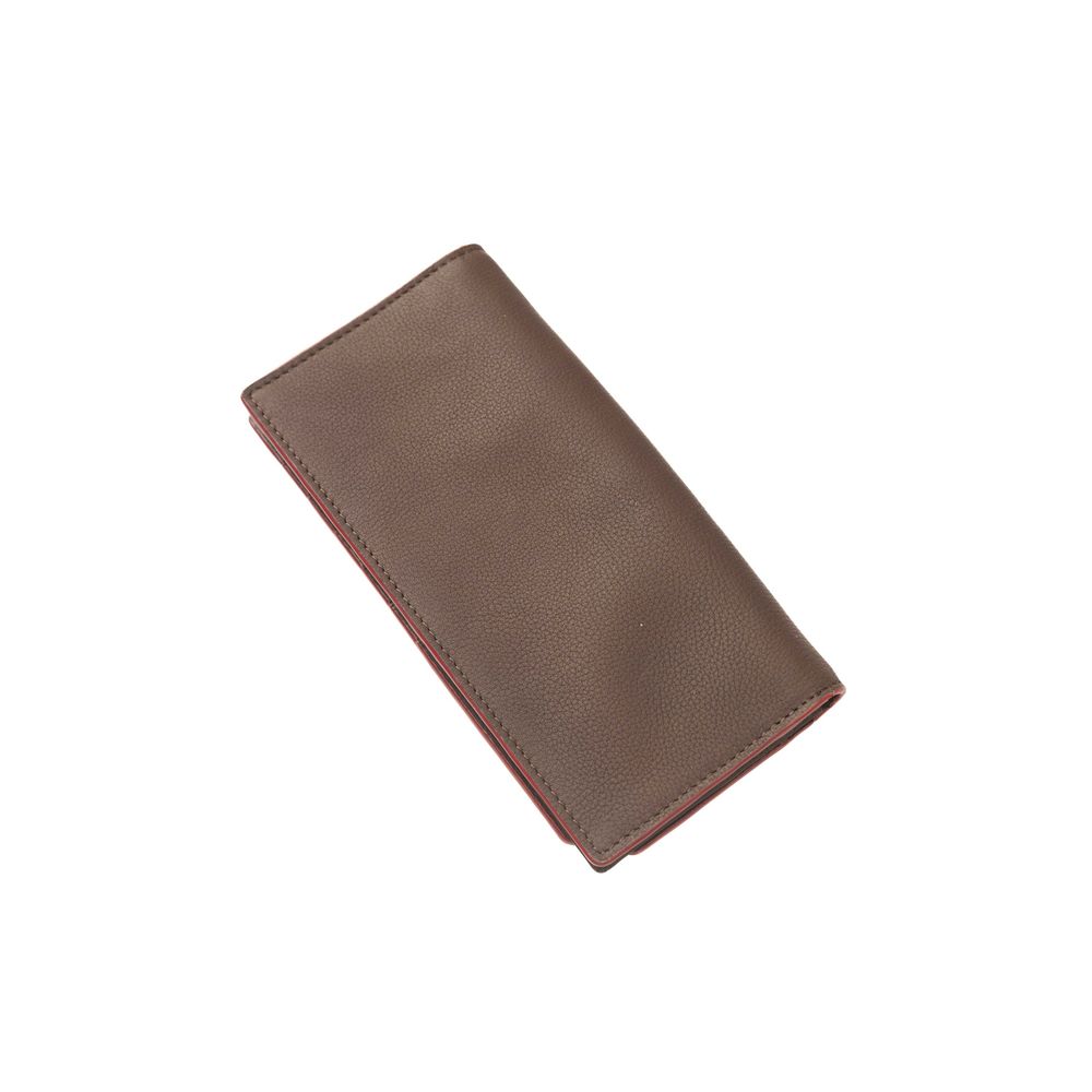 Wallet by Cerruti 1881 for women in calf leather brown showcases a refined silhouette, artfully detailed with the signature style of the Calf Leather Wallet and functional compact-design.