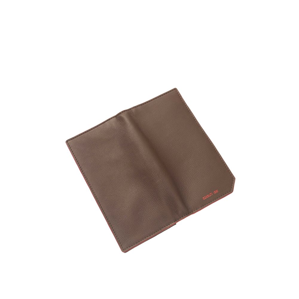 Wallet by Cerruti 1881 for women in calf leather brown showcases a refined silhouette, artfully capturing the essence of the refined Calf Leather Wallet design with functional compact-design.