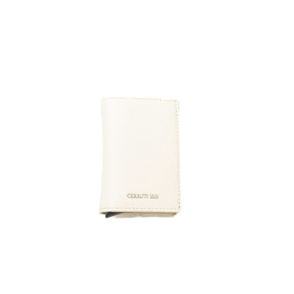 Wallet by Cerruti 1881 for women in calf leather beige showcases a refined silhouette, artfully detailed with the signature style of the Calf Leather Wallet and functional compact-design.