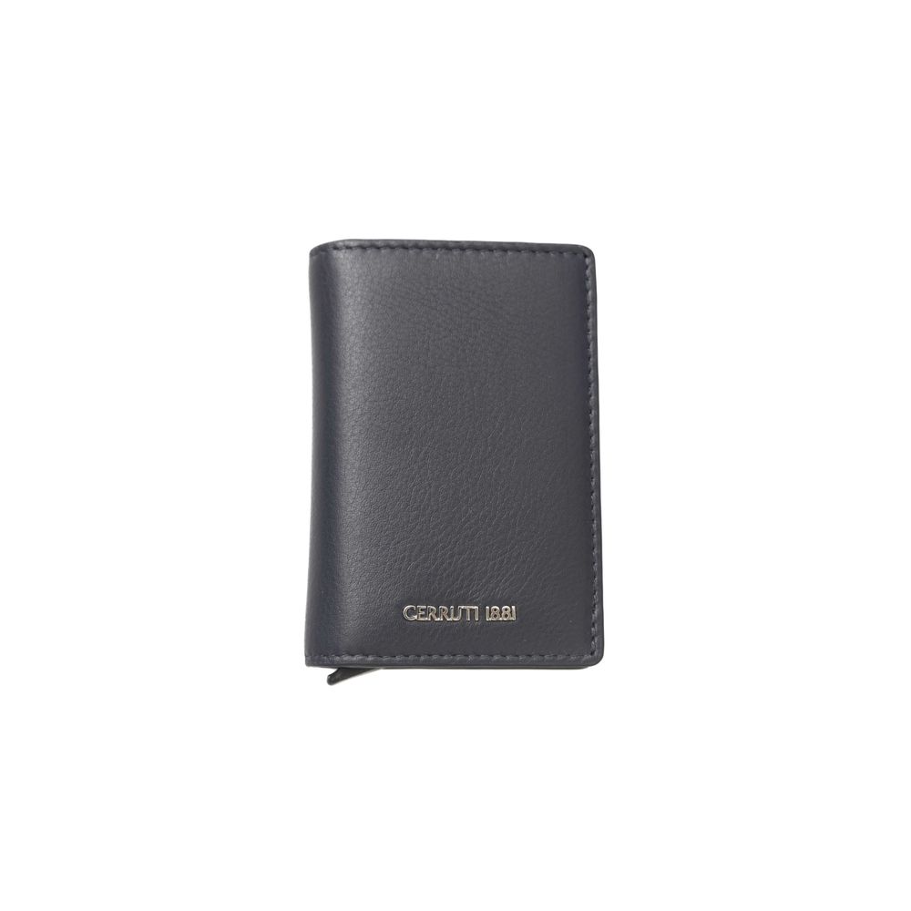 Wallet by Cerruti 1881 for women in calf leather blue presents a architectural silhouette from the Calf Leather Wallet collection, showcasing architectural compact-design for a architectural finish.