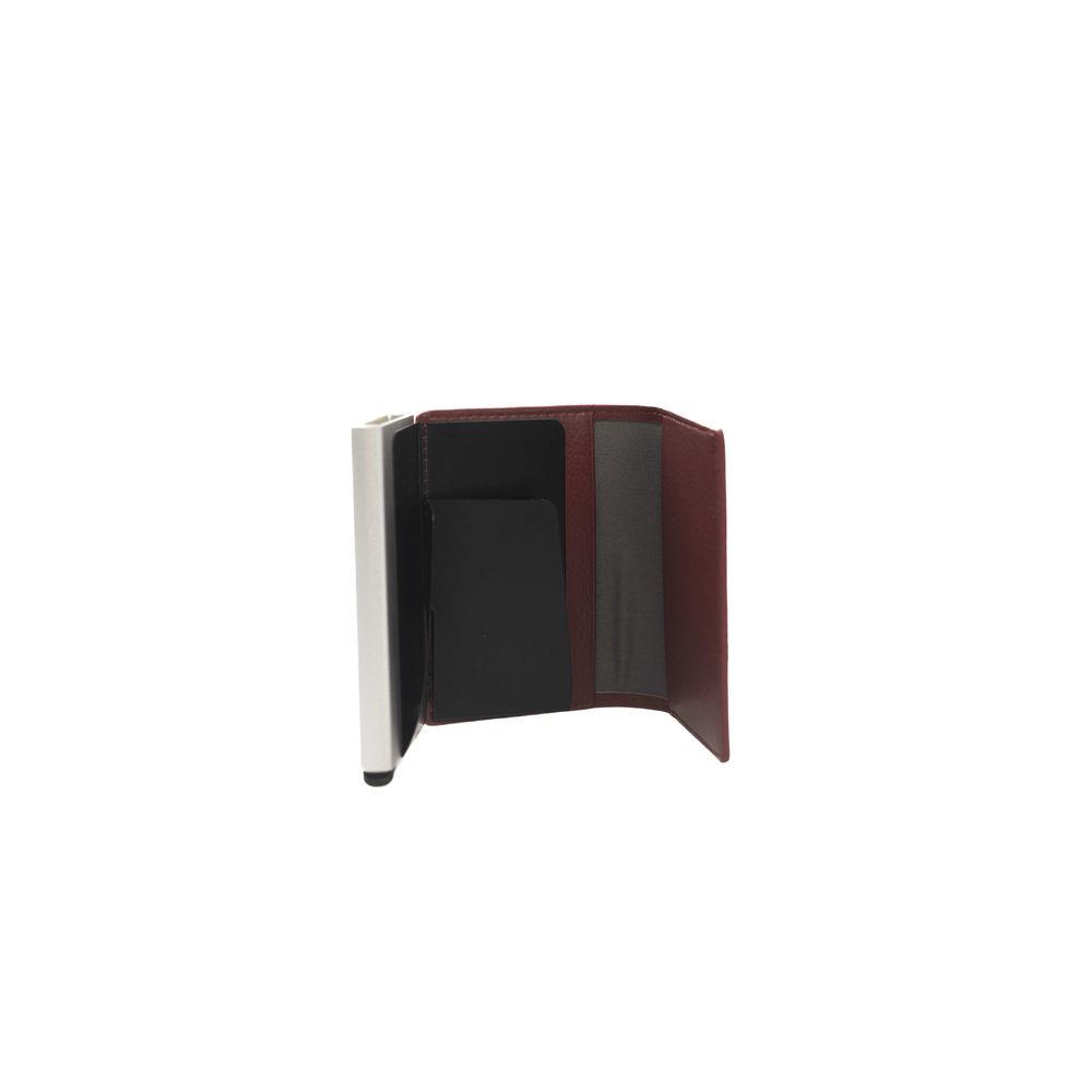 Wallet by Cerruti 1881 for women in calf leather red presents a architectural silhouette from the Calf Leather Wallet collection, showcasing architectural compact-design for a architectural finish.