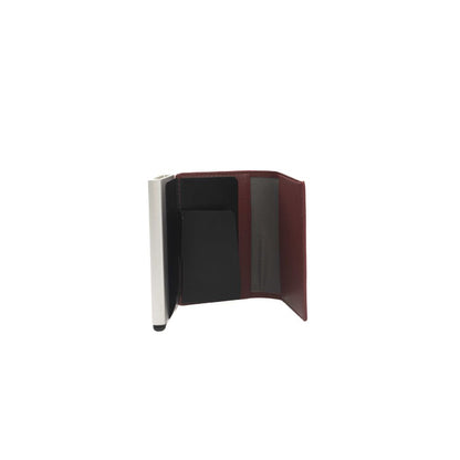 Wallet by Cerruti 1881 for women in calf leather red presents a architectural silhouette from the Calf Leather Wallet collection, showcasing architectural compact-design for a architectural finish.
