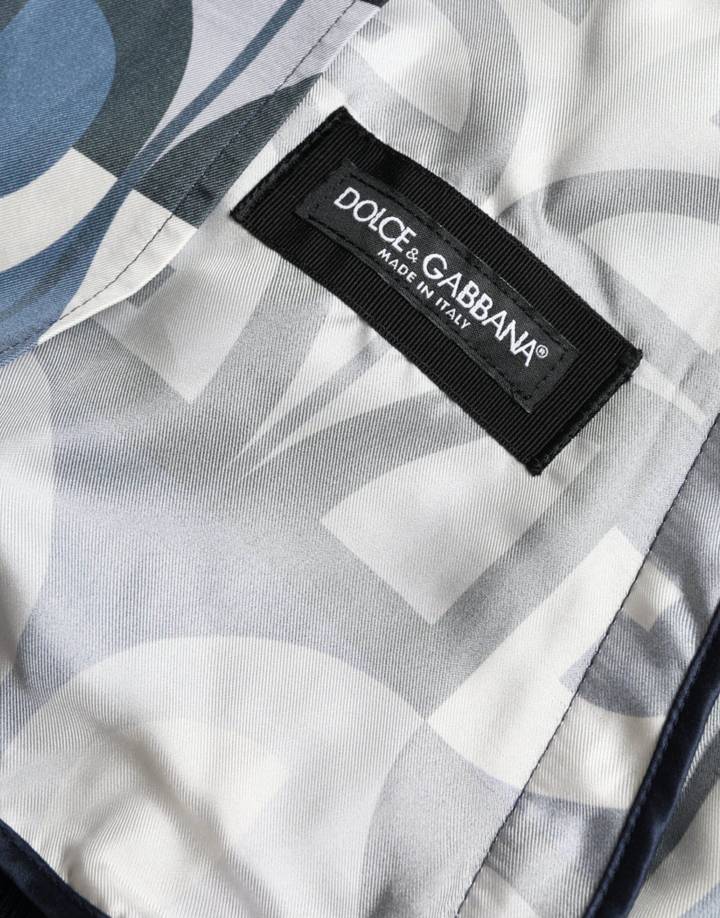 Dolce & Gabbana Men's Multicolor Logo Print Bomber Blouson Jacket