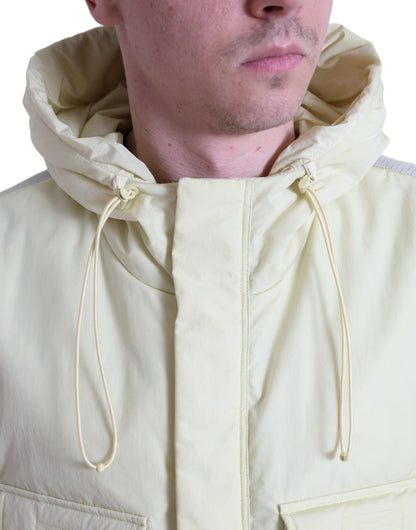 Dolce & Gabbana Men's Sunshine Yellow Hooded Vest Jacket