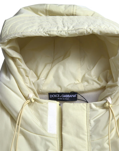 Dolce & Gabbana Men's Sunshine Yellow Hooded Vest Jacket