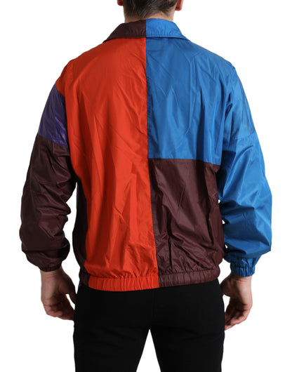 Dolce & Gabbana Men's Multicolor Color Windbreaker Jacket