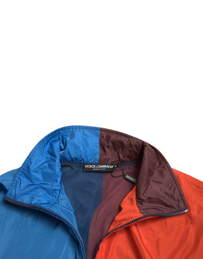 Dolce & Gabbana Men's Multicolor Color Windbreaker Jacket