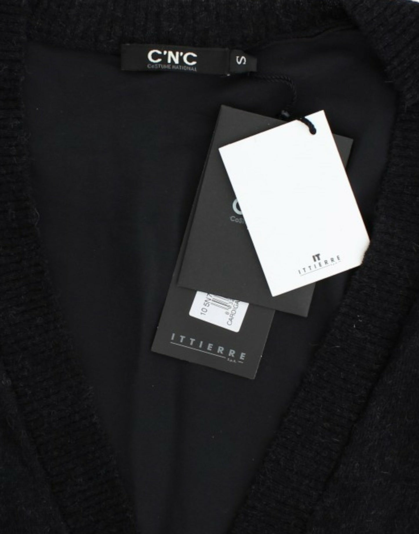 Costume National Women's Grey wool alpaca cardigan