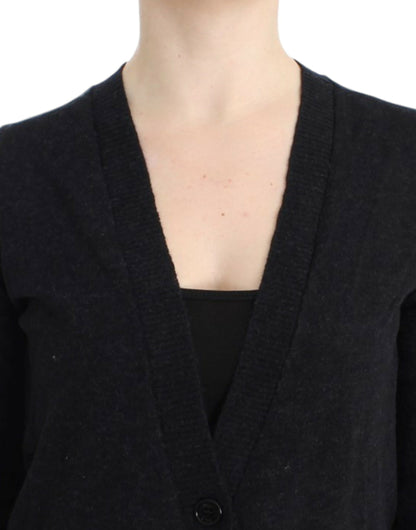 Costume National Women's Grey wool alpaca cardigan