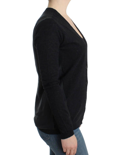 Costume National Women's Grey wool alpaca cardigan