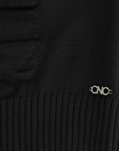 Costume National Women's Black V-neck wool sweater