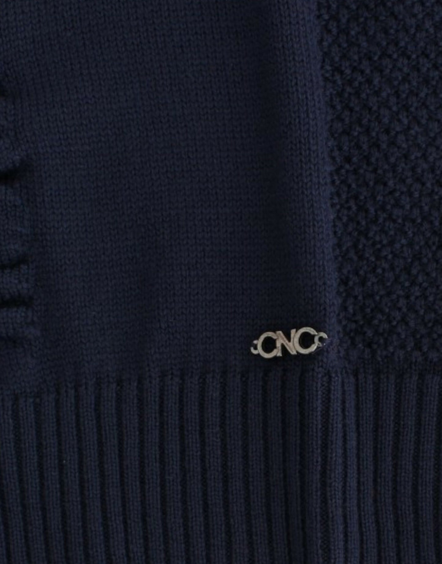 Costume National Women's Dark blue V-neck wool sweater