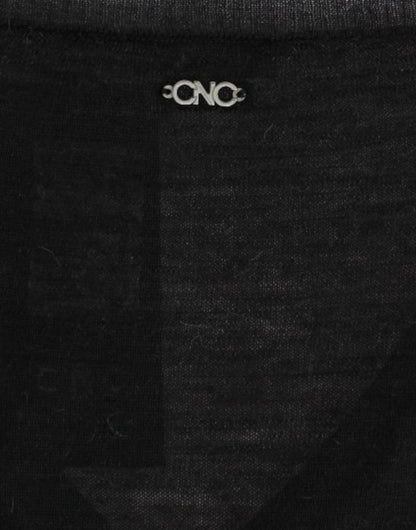 Costume National Women's Black V-neck lightweight sweater