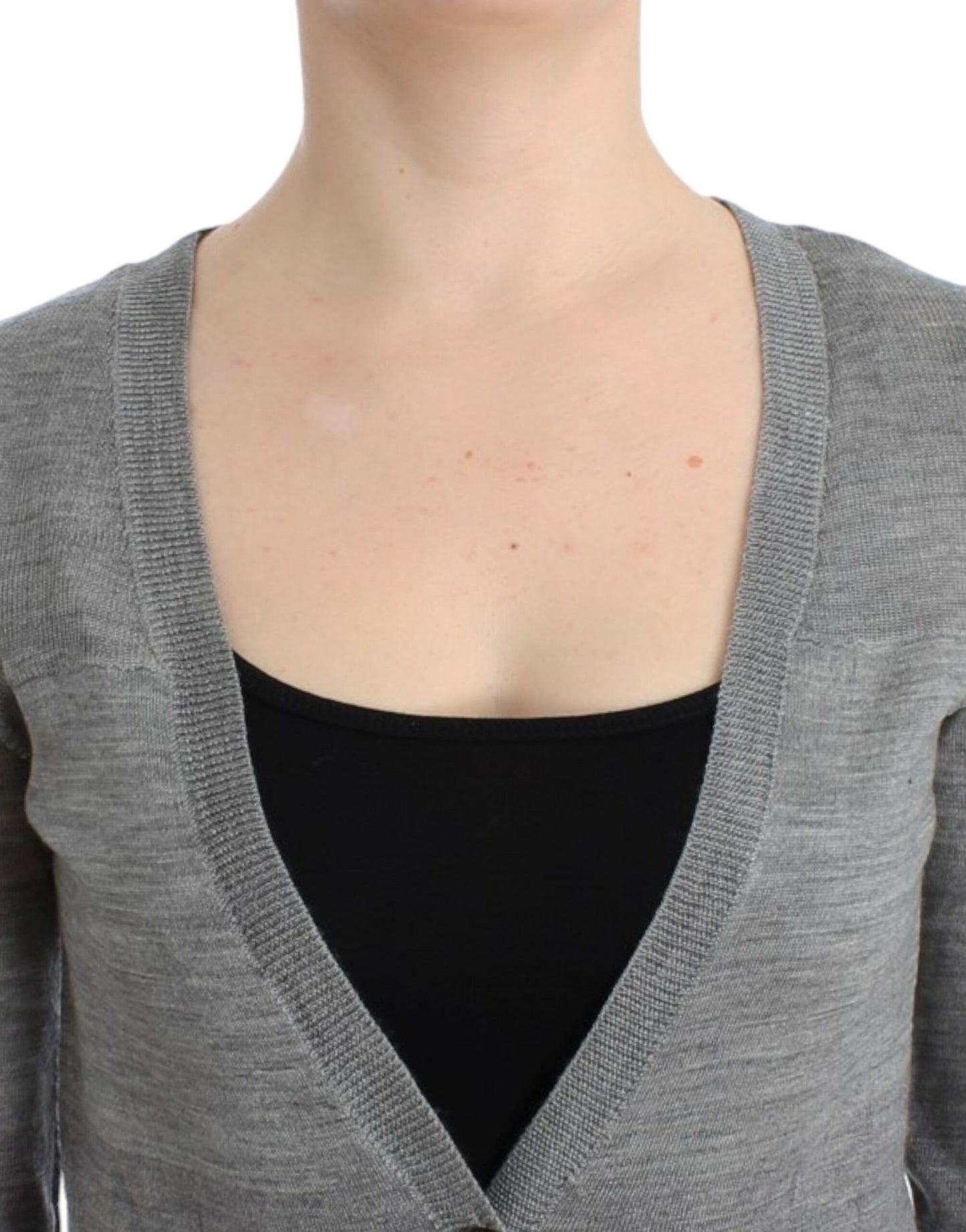 Costume National Women's Grey lightweight cardigan