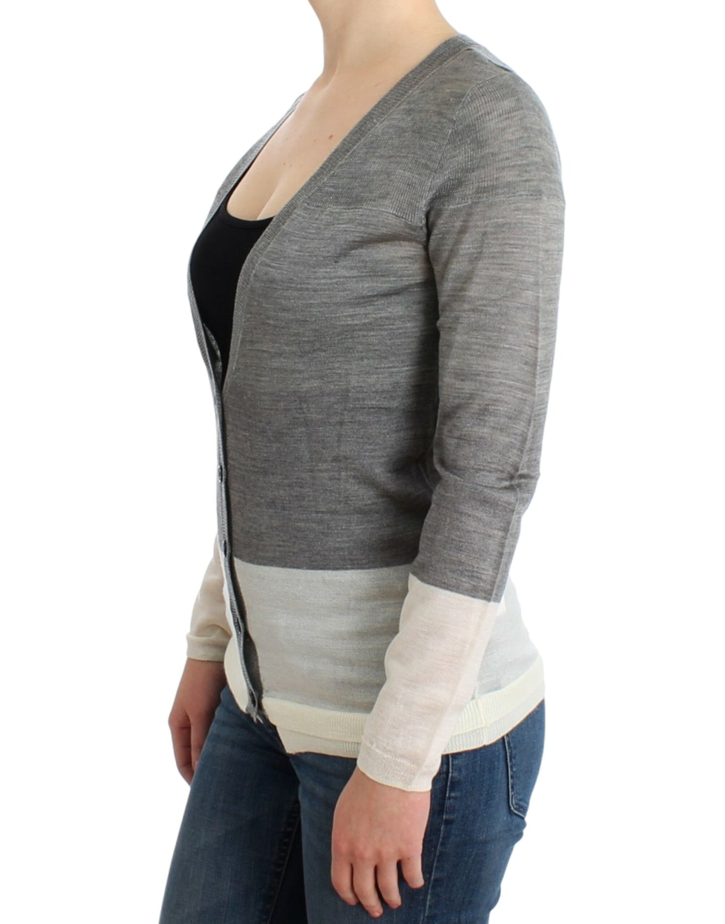 Costume National Women's Grey lightweight cardigan