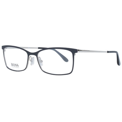 Eyeglasses Frames by Hugo Boss for women in metal black features a refined silhouette, showcasing a refined black coloured frame and full-frame frame design for a sophisticated, premium look.