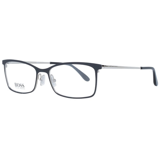 Eyeglasses Frames by Hugo Boss for women in metal black features a refined silhouette, showcasing a refined black coloured frame and full-frame frame design for a sophisticated, premium look.