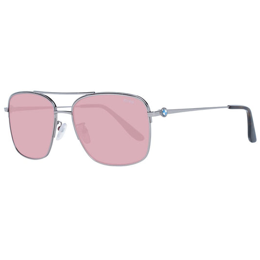 Sunglasses by BMW for men in metal and bronze featuring an opulent aviator full-rim frame design with a sophisticated bronze coloured frame finish and high-performance non-polarized category-2-medium-tint lens.