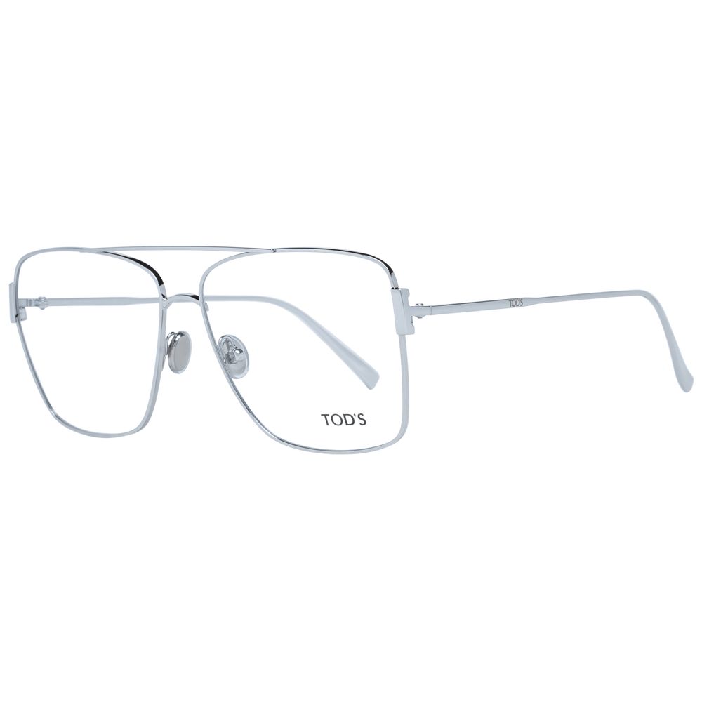 Eyeglasses Frames by Tod's for women in metal and silver showcases a refined silhouette, detailed with a silver coloured frame finish and a sophisticated full-frame frame design.