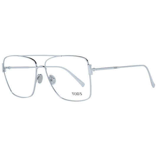 Eyeglasses Frames by Tod's for women in metal and silver showcases a refined silhouette, detailed with a silver coloured frame finish and a sophisticated full-frame frame design.