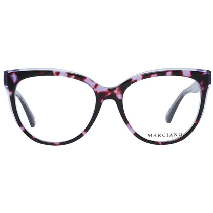 Eyeglasses Frames by Marciano by Guess for women in purple showcases a reflective silhouette, artfully incorporating a sophisticated purple coloured frame with a distinct full-frame frame design.