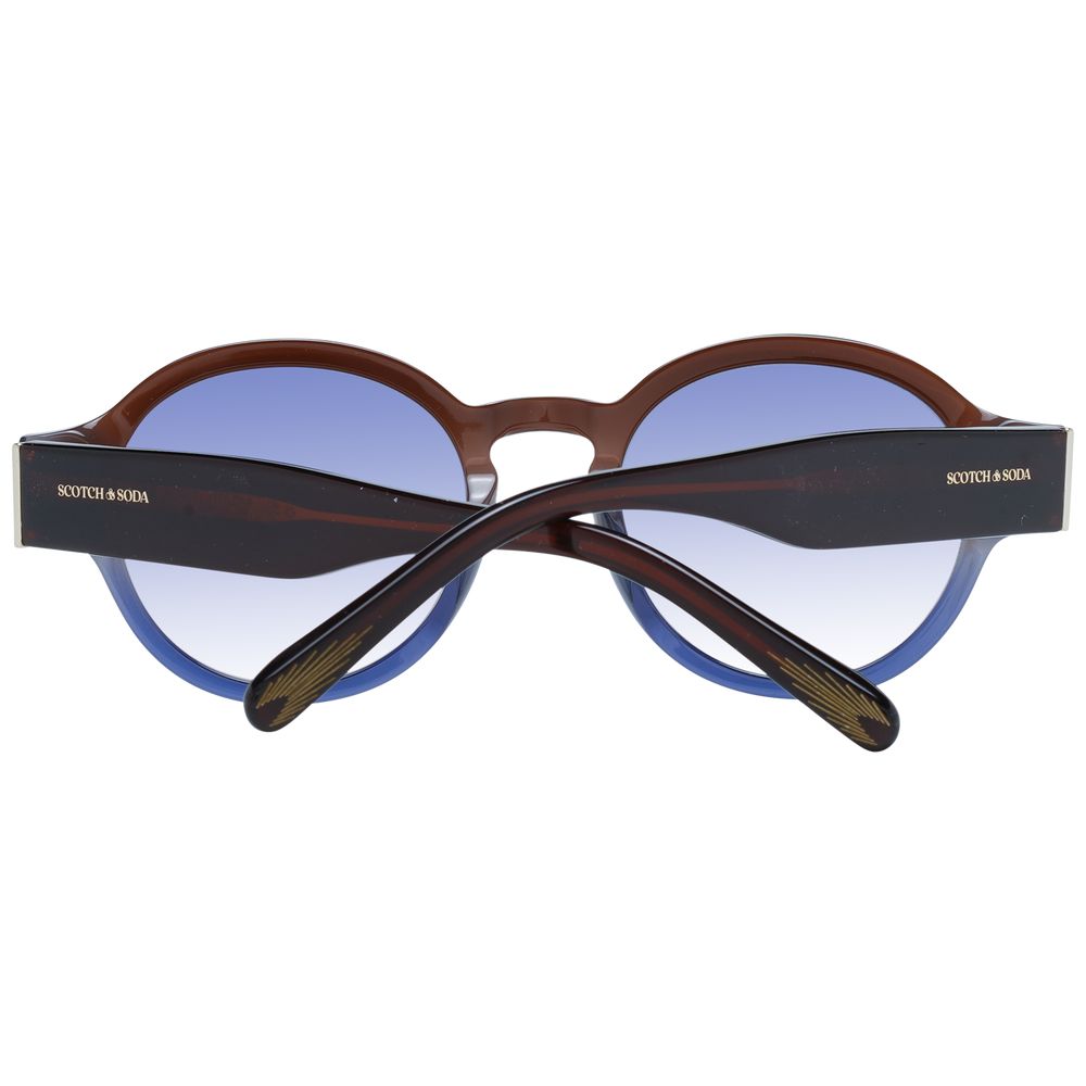 Scotch & Soda Round Gradient Medium-Tint Acetate Sunglasses - Brown