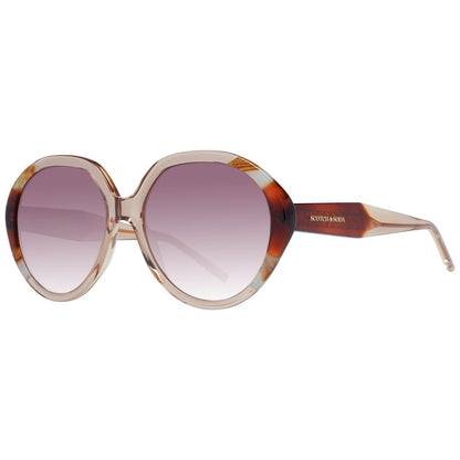 Scotch & Soda Round Gradient Medium-Tint Acetate Sunglasses - Brown