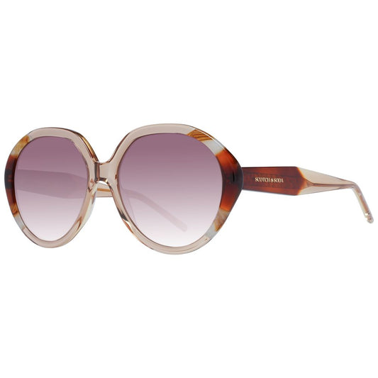 Scotch & Soda Round Gradient Medium-Tint Acetate Sunglasses - Brown