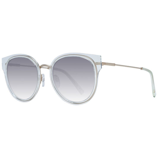 Sunglasses by Ted Baker for women in and transparent presents a sumptuous silhouette, featuring transparent coloured frame and full-rim round frame design with gradient category-2-medium-tint lens for a sumptuous look.