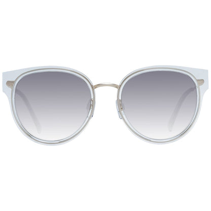 Sunglasses by Ted Baker for women in and transparent presents a sumptuous silhouette, featuring transparent coloured frame and full-rim round frame design with gradient category-2-medium-tint lens for a sumptuous look.