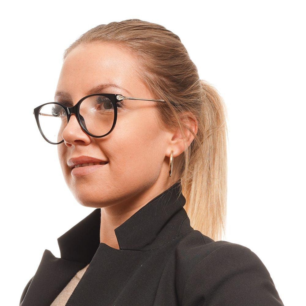 Eyeglasses Frames by Swarovski for women in and black showcases an refined full-frame frame design featuring a sophisticated black coloured frame for an refined and refined aesthetic.