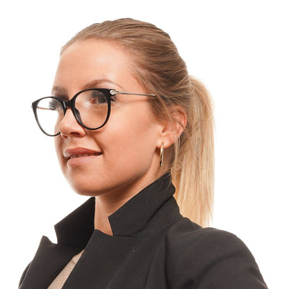 Eyeglasses Frames by Swarovski for women in and black showcases an refined full-frame frame design featuring a sophisticated black coloured frame for an refined and refined aesthetic.