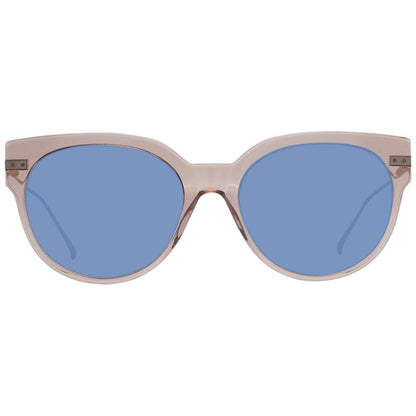 This Sunglasses by Scotch & Soda for women in brown presents a sumptuous silhouette, showcasing a sumptuous full-rim round frame design in brown coloured frame and high-performance non-polarized category-2-medium-tint lens.