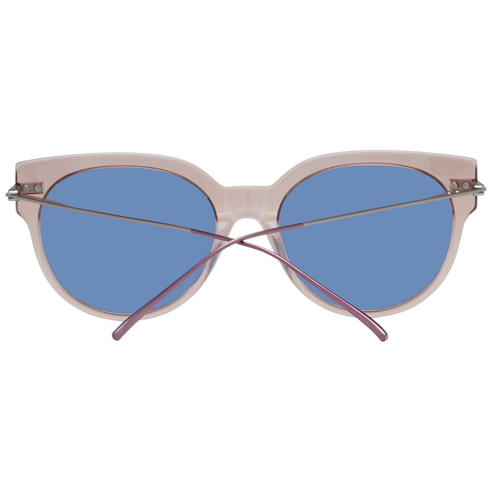 Sunglasses by Scotch & Soda for women in and brown featuring an opulent full-rim round frame design with a sophisticated brown coloured frame finish and high-performance non-polarized category-2-medium-tint lens.