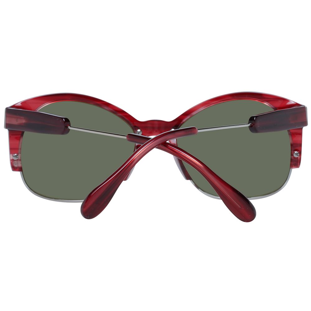 Sunglasses by Serengeti for unisex in metal & acetate red features a sumptuous silhouette, showcasing a sumptuous full-rim round frame design in red coloured frame with high-performance polarized category-3-dark-tint lens.