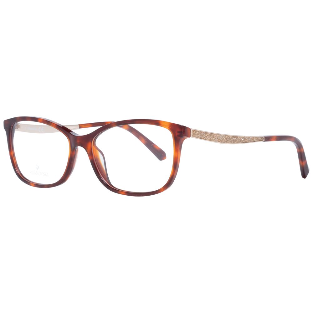 Eyeglasses Frames by Swarovski for women in brown features a refined silhouette, showcasing a refined brown coloured frame and full-frame frame design for a sophisticated, premium look.