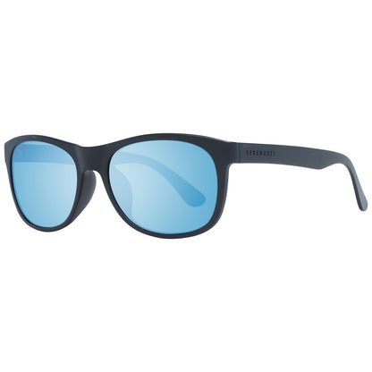 Sunglasses by Serengeti for unisex in plastic and black presents a sumptuous silhouette, featuring black coloured frame and rectangle full-rim frame design with photochromatic mirrored lens for a sumptuous look.